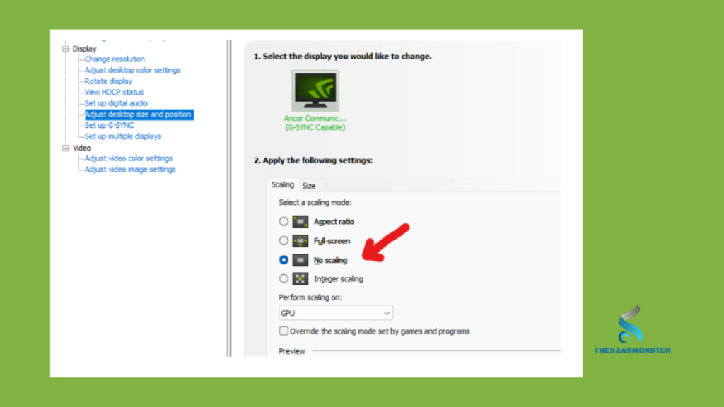 difference between gpu scaling and display scaling